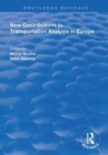 New Contributions to Transportation Analysis in Europe - Book