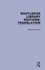 Routledge Library Editions: Translation - Book