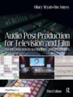 Audio Post Production for Television and Film : An introduction to technology and techniques - Book