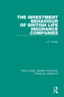 The Investment Behaviour of British Life Insurance Companies - Book