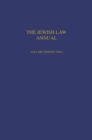 The Jewish Law Annual Volume 22 - Book
