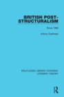 British Post-Structuralism : Since 1968 - Book