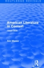 American Literature in Context : 1900-1930 - Book