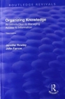 Organizing Knowledge : Introduction to Access to Information - Book