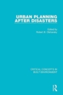 Urban Planning After Disasters - Book