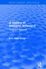 A History of Ethiopia: Volume II (Routledge Revivals) : Nubia and Abyssinia - Book