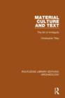 Material Culture and Text : The Art of Ambiguity - Book