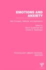 Emotions and Anxiety : New Concepts, Methods, and Applications - Book