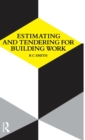 Estimating and Tendering for Building Work - Book