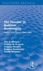 The Frontier of National Sovereignty : History and Theory 1945-1992 - Book