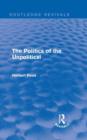 The Politics of the Unpolitical - Book