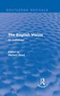 The English Vision : An Anthology - Book