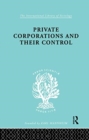 Private Corporations and their Control : Part 1 - Book