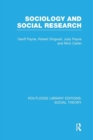 Sociology and Social Research (RLE Social Theory) - Book
