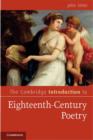 The Cambridge Introduction to Eighteenth-Century Poetry - eBook