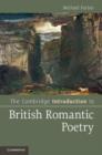 The Cambridge Introduction to British Romantic Poetry - eBook