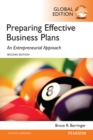 Preparing Effective Business Plans: An Entrepreneurial Approach, Global Edition - Book