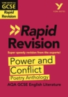 York Notes for AQA GCSE Rapid Revision: Power and Conflict AQA Poetry Anthology catch up, revise and be ready for and 2023 and 2024 exams and assessments - eBook