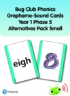 Bug Club Phonics Grapheme-Sound Cards Year 1 Phase 5 Alternatives Pack (Small) - Book