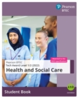 BTEC Tech Award 2022 Health and Social Care Student Book - Book