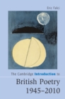The Cambridge Introduction to British Poetry, 1945–2010 - eBook