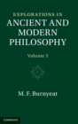 Explorations in Ancient and Modern Philosophy: Volume 3 - Book