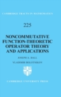 Noncommutative Function-Theoretic Operator Theory and Applications - Book
