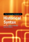 The Cambridge Handbook of Historical Syntax - eBook
