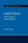 English Nouns : The Ecology of Nominalization - eBook
