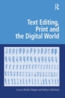 Text Editing, Print and the Digital World - eBook