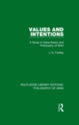 Values and Intentions : A Study in Value-theory and Philosophy of Mind - eBook