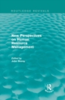 New Perspectives on Human Resource Management (Routledge Revivals) - eBook