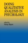 Doing Qualitative Analysis In Psychology - eBook