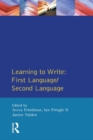 Learning to Write : First Language/Second Language - eBook