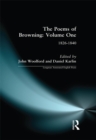 The Poems of Browning: Volume One : 1826-1840 - eBook