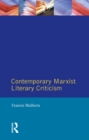 Contemporary Marxist Literary Criticism - eBook