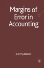 Margins of Error in Accounting - Book