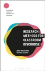 Research Methods for Classroom Discourse - eBook