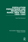 Population Persistence and Migration in Rural New York, 1855-1860 - eBook