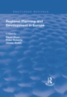 Regional Planning and Development in Europe - eBook