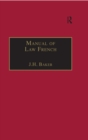 Manual of Law French - eBook