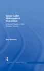 Greek-Latin Philosophical Interaction : Collected Essays of Sten Ebbesen Volume 1 - eBook