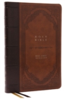 KJV Holy Bible: Giant Print Thinline Bible, Brown Leathersoft, Red Letter, Comfort Print (Thumb Indexed): King James Version (Vintage Series) - Book