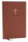 NKJV Holy Bible, Ultra Thinline, Brown Leathersoft, Red Letter, Comfort Print - Book