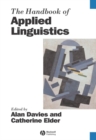 The Handbook of Applied Linguistics - Book