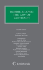 Borrie and Lowe: The Law of Contempt - Book