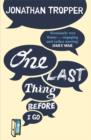One Last Thing Before I Go - eBook