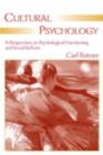 Cultural Psychology : A Perspective on Psychological Functioning and Social Reform - eBook