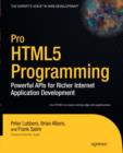Pro HTML5 Programming : Powerful APIs for Richer Internet Application Development - eBook