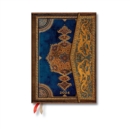 Safavid Indigo (Safavid Binding Art) Midi Vertical 12-month Dayplanner 2024 (Wrap Closure) - Book